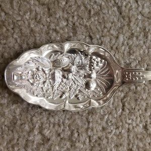 Vintage- Silver Plated England Decorative Serving Spoon